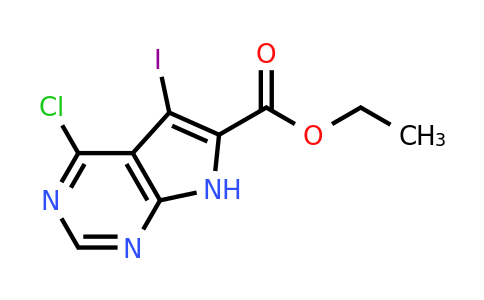 CAS 2089724-19-4 | ethyl 4-chloro-5-iodo-7H-pyrrolo[2,3-d]pyrimidine-6-carboxylate