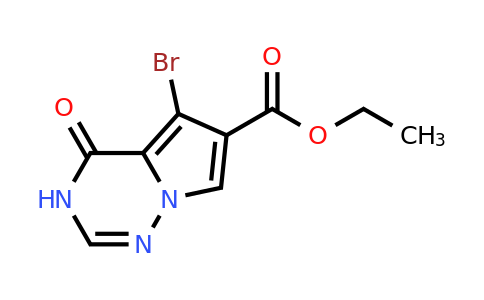 CAS 2089970-18-1 | ethyl 5-bromo-4-oxo-3H,4H-pyrrolo[2,1-f][1,2,4]triazine-6-carboxylate