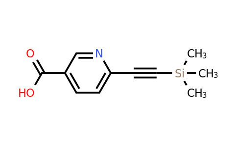 CAS 2090142-30-4 | 6-(2-trimethylsilylethynyl)pyridine-3-carboxylic acid