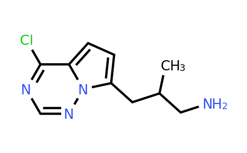 CAS 2090416-45-6 | 3-{4-chloropyrrolo[2,1-f][1,2,4]triazin-7-yl}-2-methylpropan-1-amine