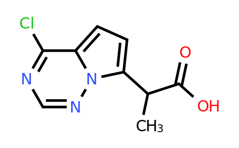 CAS 2090437-87-7 | 2-{4-chloropyrrolo[2,1-f][1,2,4]triazin-7-yl}propanoic acid