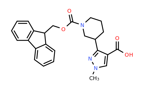 CAS 2090493-52-8 | 3-(1-{[(9H-fluoren-9-yl)methoxy]carbonyl}piperidin-3-yl)-1-methyl-1H-pyrazole-4-carboxylic acid