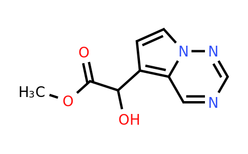 CAS 2090650-15-8 | methyl 2-hydroxy-2-{pyrrolo[2,1-f][1,2,4]triazin-5-yl}acetate