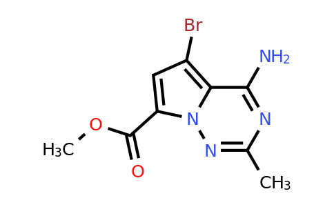 CAS 2090690-20-1 | methyl 4-amino-5-bromo-2-methylpyrrolo[2,1-f][1,2,4]triazine-7-carboxylate