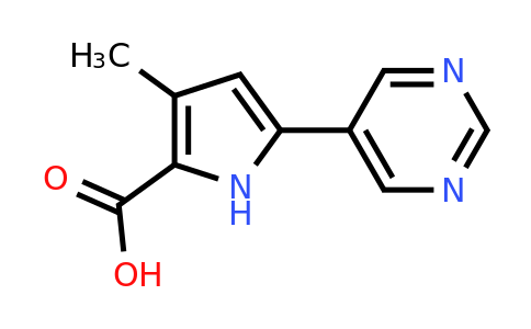 CAS 2090703-79-8 | 3-Methyl-5-(pyrimidin-5-yl)-1H-pyrrole-2-carboxylic acid