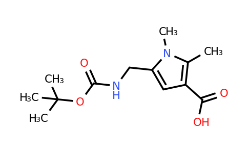 CAS 2090733-23-4 | 5-({[(tert-butoxy)carbonyl]amino}methyl)-1,2-dimethyl-1H-pyrrole-3-carboxylic acid