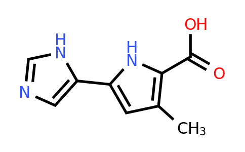 CAS 2090815-55-5 | 5-(1H-Imidazol-5-yl)-3-methyl-1H-pyrrole-2-carboxylic acid