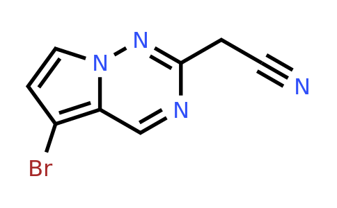 CAS 2091089-03-9 | 2-{5-bromopyrrolo[2,1-f][1,2,4]triazin-2-yl}acetonitrile