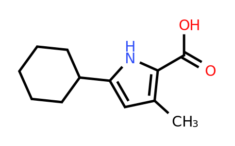 CAS 2091170-08-8 | 5-Cyclohexyl-3-methyl-1H-pyrrole-2-carboxylic acid