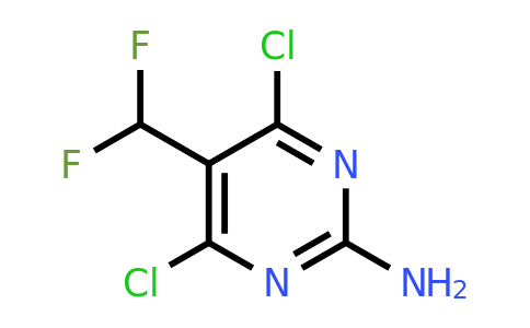 CAS 2091217-55-7 | 4,6-Dichloro-5-(difluoromethyl)pyrimidin-2-amine