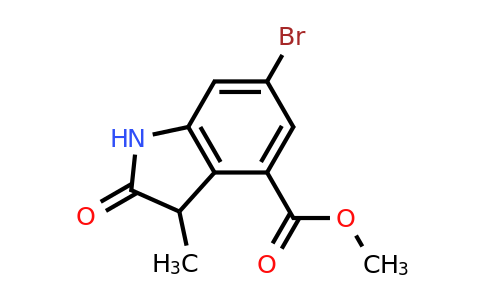 CAS 2091327-11-4 | methyl 6-bromo-3-methyl-2-oxo-2,3-dihydro-1H-indole-4-carboxylate