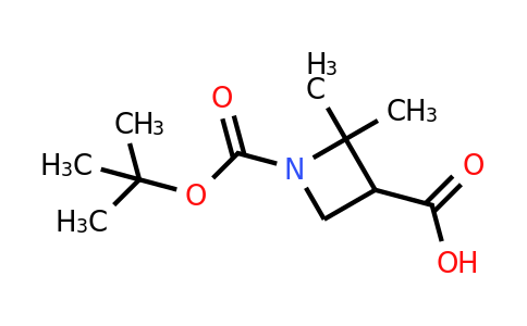 CAS 2091327-91-0 | 1-[(tert-butoxy)carbonyl]-2,2-dimethylazetidine-3-carboxylic acid