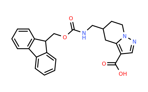 CAS 2091446-70-5 | 5-[({[(9H-fluoren-9-yl)methoxy]carbonyl}amino)methyl]-4H,5H,6H,7H-pyrazolo[1,5-a]pyridine-3-carboxylic acid