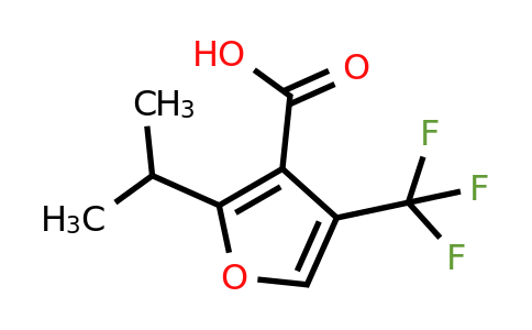 CAS 2091455-01-3 | 2-(Propan-2-yl)-4-(trifluoromethyl)furan-3-carboxylic acid