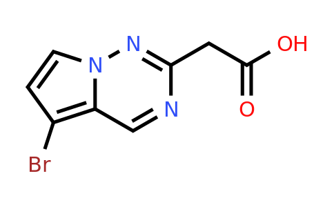 CAS 2091480-93-0 | 2-{5-bromopyrrolo[2,1-f][1,2,4]triazin-2-yl}acetic acid