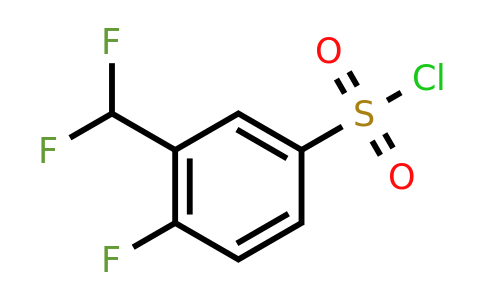 CAS 2091597-77-0 | 3-(Difluoromethyl)-4-fluorobenzene-1-sulfonyl chloride