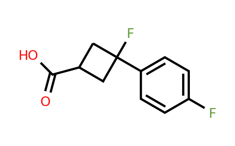 CAS 2091608-91-0 | 3-fluoro-3-(4-fluorophenyl)cyclobutane-1-carboxylic acid