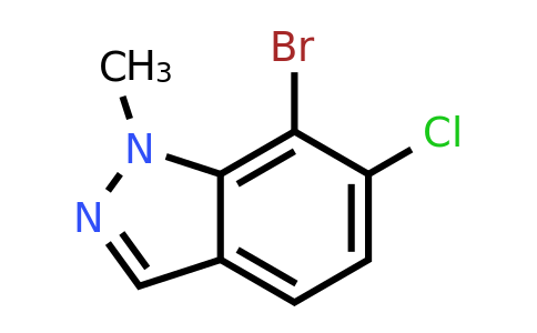 CAS 2091616-78-1 | 7-bromo-6-chloro-1-methyl-indazole