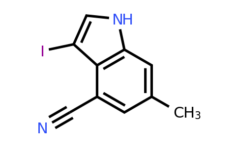 3-iodo-6-methyl-1H-indole-4-carbonitrile