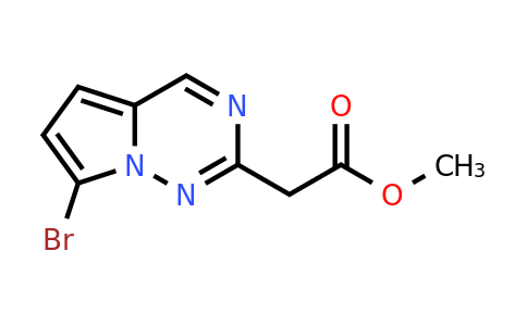 CAS 2091669-91-7 | methyl 2-{7-bromopyrrolo[2,1-f][1,2,4]triazin-2-yl}acetate