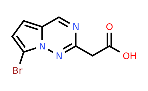 CAS 2091685-14-0 | 2-{7-bromopyrrolo[2,1-f][1,2,4]triazin-2-yl}acetic acid