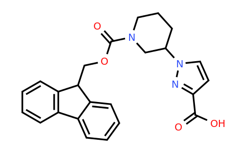 CAS 2091853-19-7 | 1-(1-{[(9H-fluoren-9-yl)methoxy]carbonyl}piperidin-3-yl)-1H-pyrazole-3-carboxylic acid