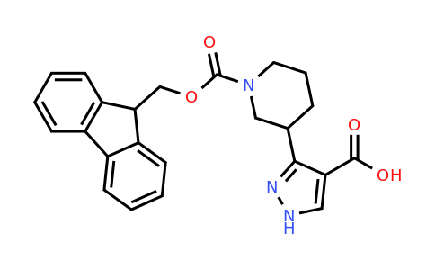 CAS 2091893-43-3 | 3-(1-{[(9H-fluoren-9-yl)methoxy]carbonyl}piperidin-3-yl)-1H-pyrazole-4-carboxylic acid