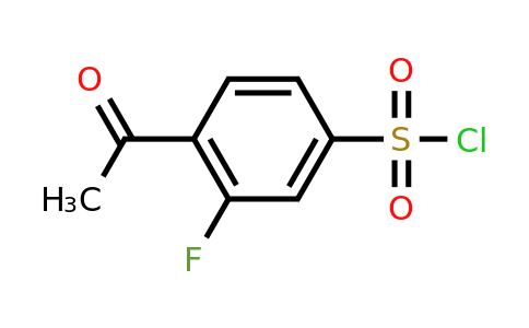 CAS 2092038-68-9 | 4-Acetyl-3-fluorobenzene-1-sulfonyl chloride