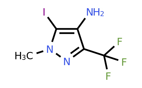 CAS 2092046-65-4 | 5-Iodo-1-methyl-3-(trifluoromethyl)-1H-pyrazol-4-amine