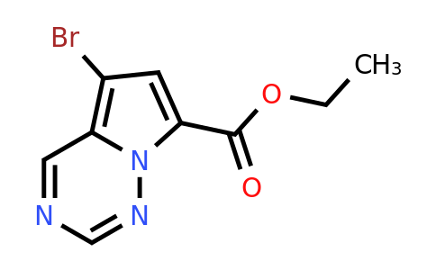 CAS 2092063-94-8 | ethyl 5-bromopyrrolo[2,1-f][1,2,4]triazine-7-carboxylate