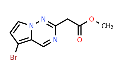 CAS 2092064-61-2 | methyl 2-{5-bromopyrrolo[2,1-f][1,2,4]triazin-2-yl}acetate