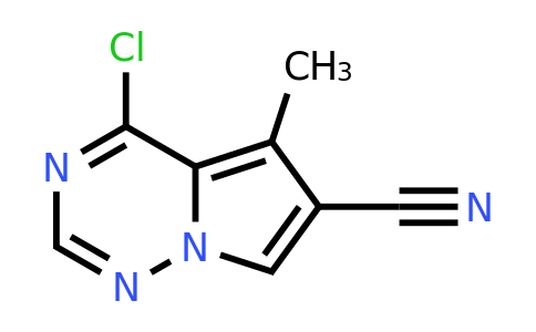 CAS 2092217-52-0 | 4-chloro-5-methylpyrrolo[2,1-f][1,2,4]triazine-6-carbonitrile