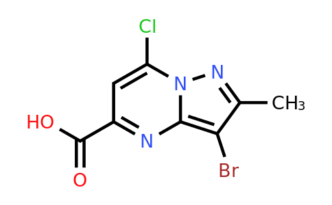 CAS 2092272-75-6 | 3-bromo-7-chloro-2-methyl-pyrazolo[1,5-a]pyrimidine-5-carboxylic acid