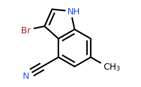 CAS 2092301-43-2 | 3-bromo-6-methyl-1H-indole-4-carbonitrile
