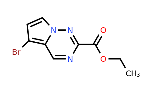 CAS 2092311-43-6 | ethyl 5-bromopyrrolo[2,1-f][1,2,4]triazine-2-carboxylate