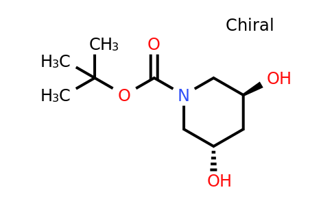 CAS 2092515-15-4 | trans-3,5-Dihydroxy-piperidine-1-carboxylic acid tert-butyl ester