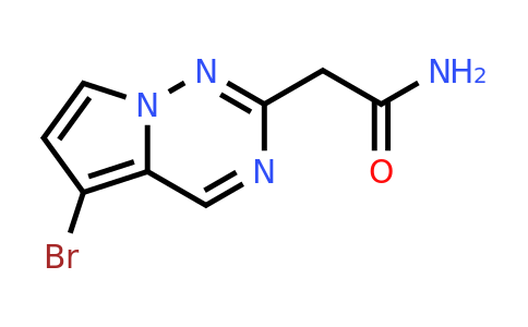 CAS 2092599-42-1 | 2-{5-bromopyrrolo[2,1-f][1,2,4]triazin-2-yl}acetamide