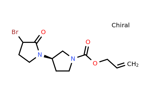 CAS 209468-19-9 | prop-2-en-1-yl (3R)-3-(3-bromo-2-oxopyrrolidin-1-yl)pyrrolidine-1-carboxylate