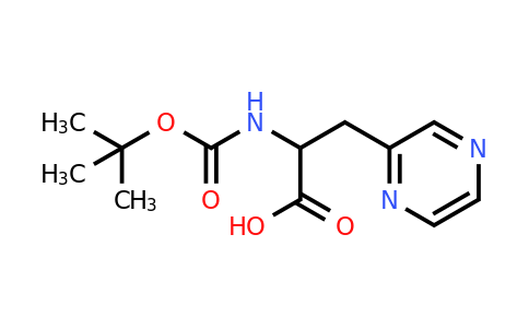 CAS 209527-06-0 | 2-{[(tert-butoxy)carbonyl]amino}-3-(pyrazin-2-yl)propanoic acid