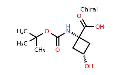 CAS 2095396-14-6 | (1s,3s)-1-{[(tert-butoxy)carbonyl]amino}-3-hydroxycyclobutane-1-carboxylic acid