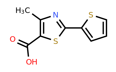 CAS 209540-08-9 | 4-methyl-2-(thiophen-2-yl)-1,3-thiazole-5-carboxylic acid