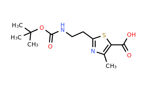 CAS 2095776-06-8 | 2-(2-{[(tert-butoxy)carbonyl]amino}ethyl)-4-methyl-1,3-thiazole-5-carboxylic acid