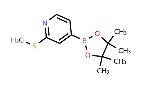 CAS 2096331-09-6 | 2-(Methylthio)pyridine-4-boronic acid pinacol ester