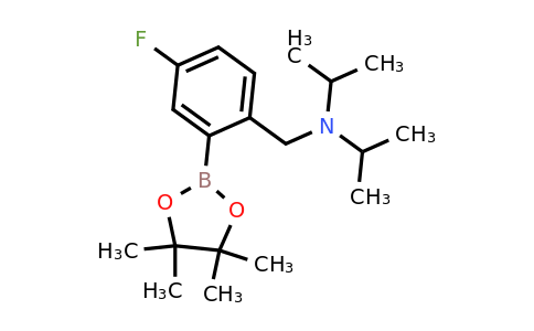 CAS 2096332-47-5 | N-(4-Fluoro-2-(4,4,5,5-tetramethyl-1,3,2-dioxaborolan-2-yl)benzyl)-N-isopropylpropan-2-amine