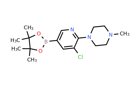 CAS 2096334-60-8 | 1-(3-Chloro-5-(4,4,5,5-tetramethyl-1,3,2-dioxaborolan-2-YL)pyridin-2-YL)-4-methylpiperazine