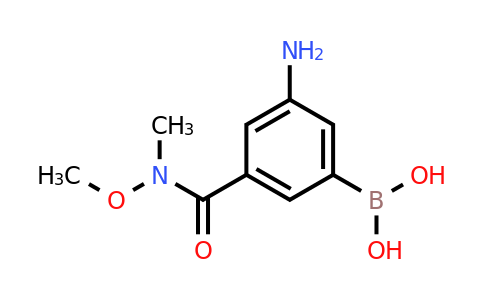 CAS 2096335-72-5 | (3-Amino-5-(methoxy(methyl)carbamoyl)phenyl)boronic acid