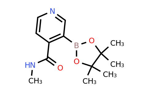 CAS 2096337-28-7 | 4-(Methylcarbamoyl)pyridine-3-boronic acid pinacol ester