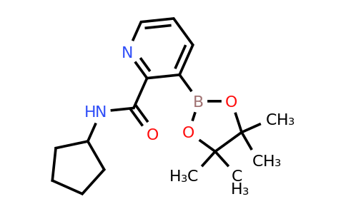 CAS 2096338-54-2 | 2-(Cyclopentylcarbamoyl)pyridine-3-boronic acid pinacol ester