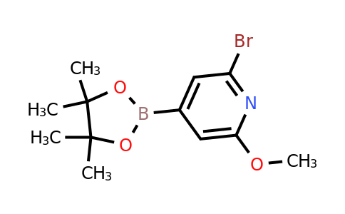 CAS 2096340-13-3 | 2-Bromo-6-methoxy-4-(4,4,5,5-tetramethyl-1,3,2-dioxaborolan-2-YL)pyridine