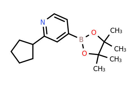CAS 2096341-37-4 | 2-(Cyclopentyl)pyridine-4-boronic acid pinacol ester